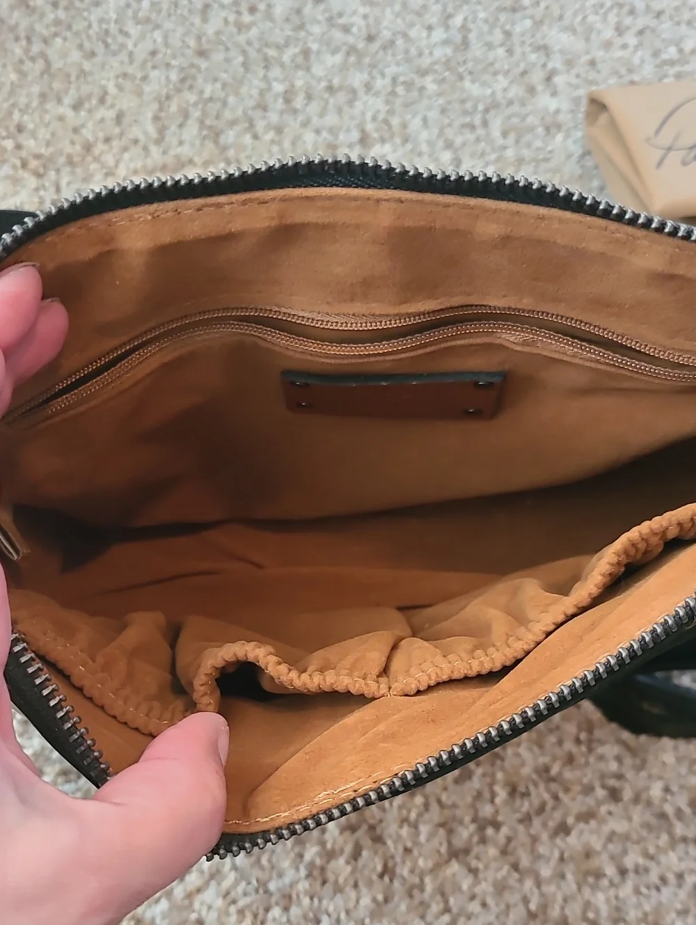 Patricia Nash Black Leather Crossbody Bag